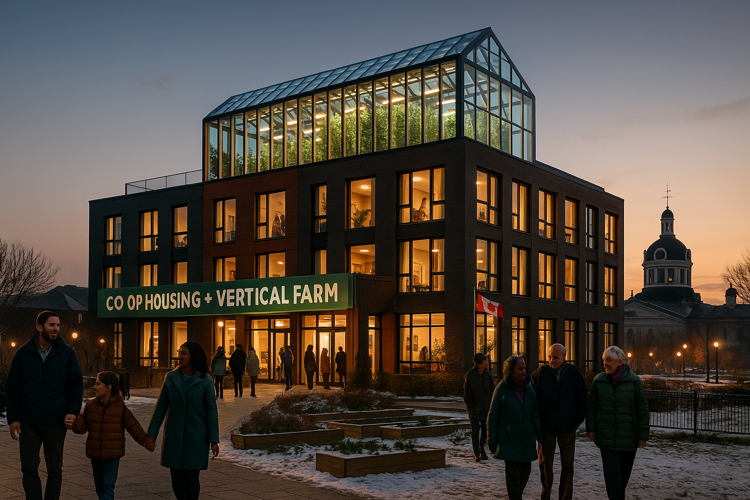 Image for Press Release: $100 Million to Bring Innovative First of its Kind Co-op Housing and Vertical Farm project to Kingston